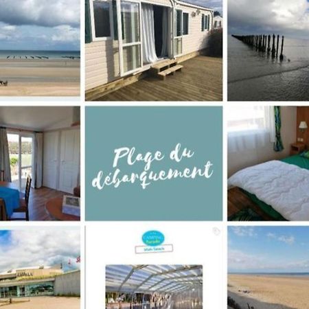 Mobile-Home 100M Plage Utah Mme Surget Sainte-Marie-du-Mont  Eksteriør bilde