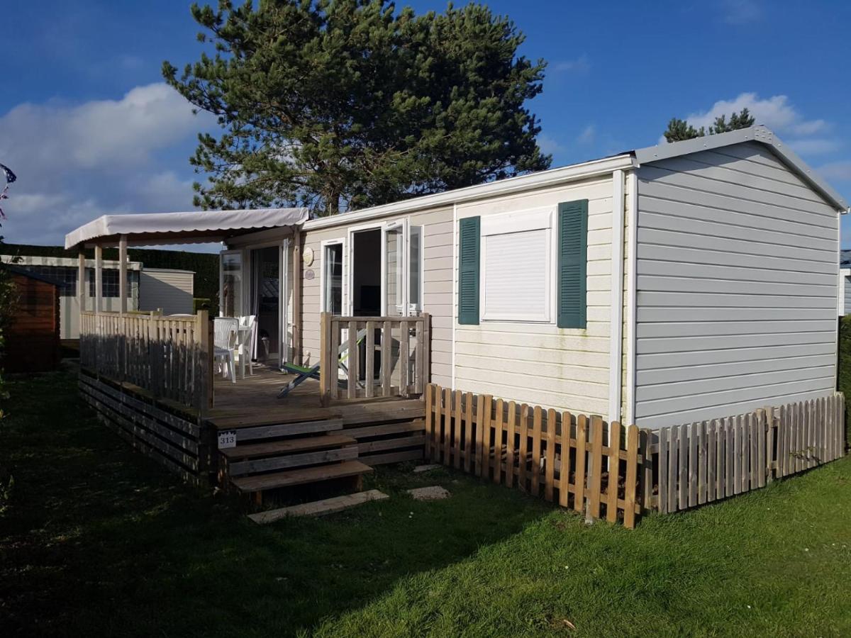 Mobile-Home 100M Plage Utah Mme Surget Sainte-Marie-du-Mont  Eksteriør bilde