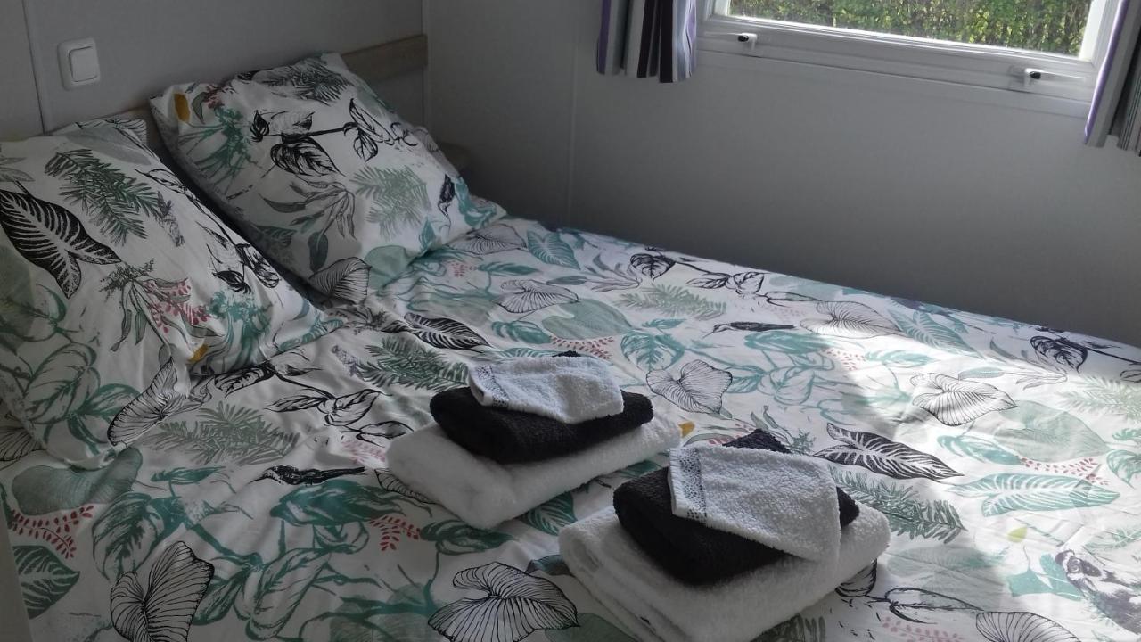 Mobile-Home 100M Plage Utah Mme Surget Sainte-Marie-du-Mont  Eksteriør bilde
