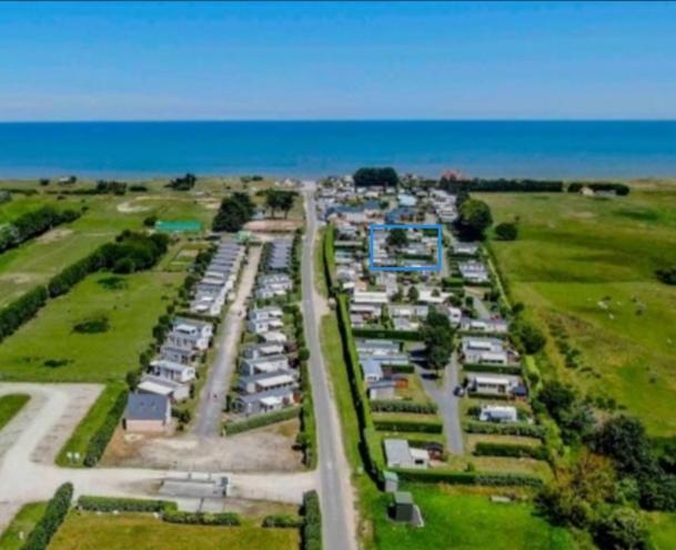 Mobile-Home 100M Plage Utah Mme Surget Sainte-Marie-du-Mont  Eksteriør bilde
